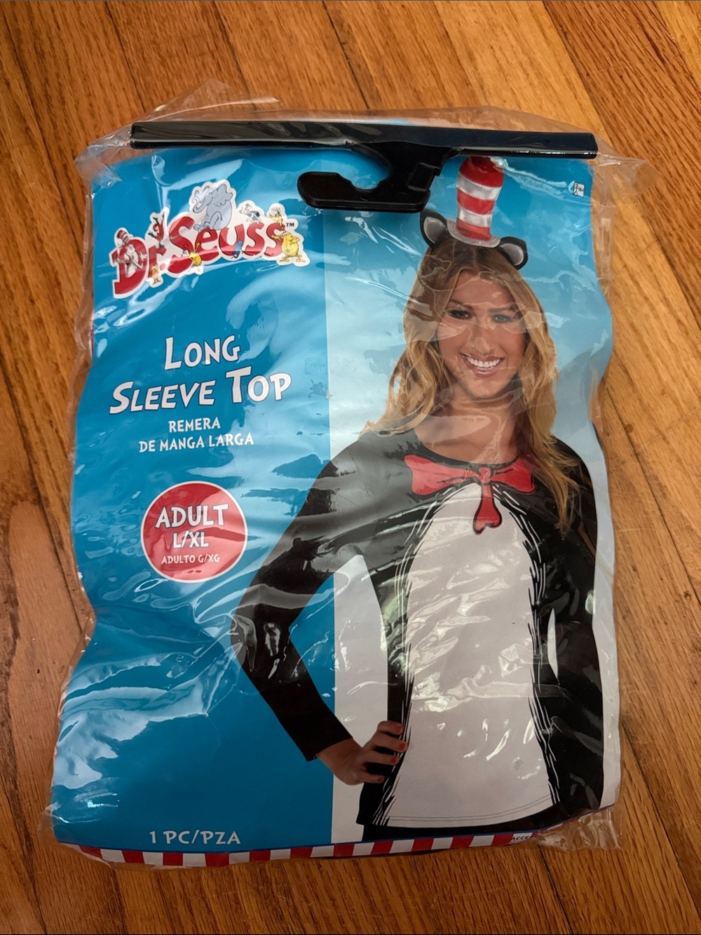 Official Dr. Seuss Cat in the Hat Adult Long Sleeve Top Costume